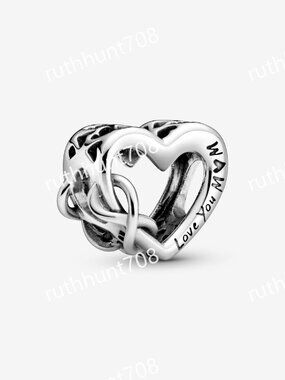 Pandora Love You Mom Infinity Heart Charm|Pendant